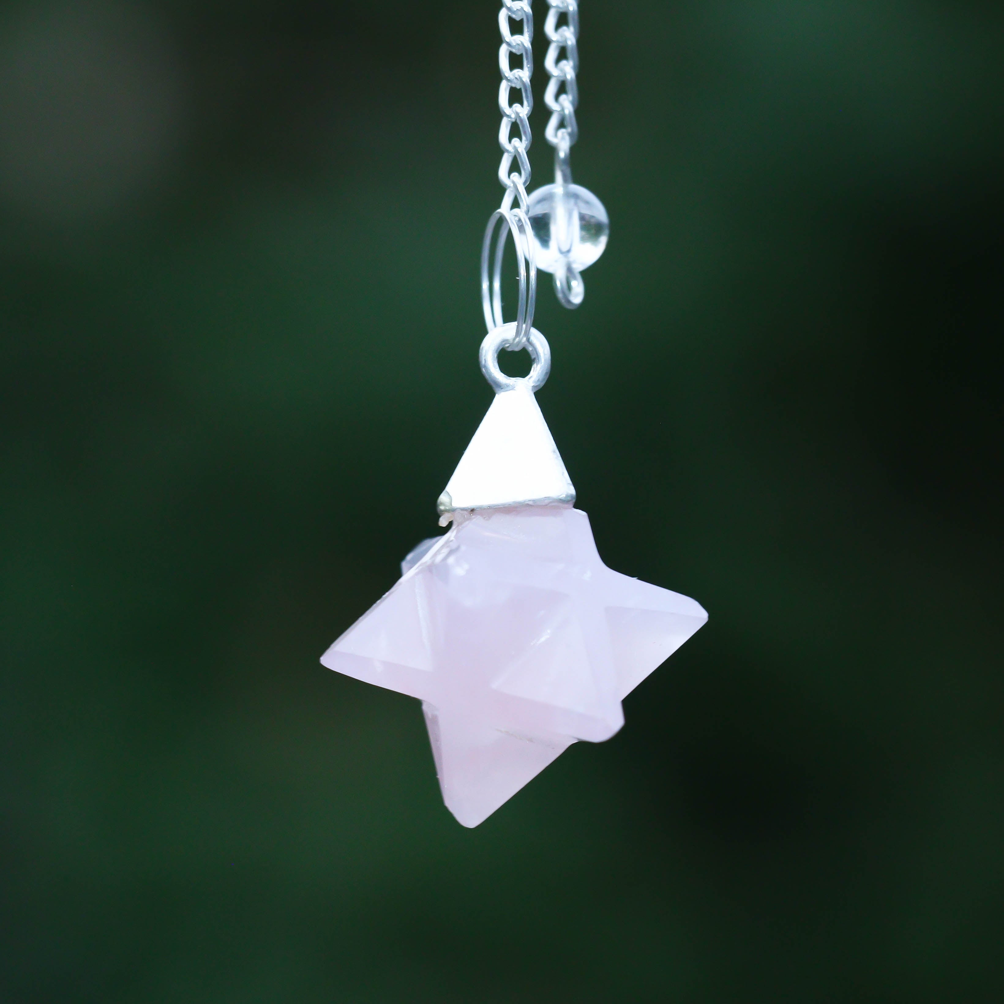 Natural Blood Stone Merkaba Shape Pendant | 925 Sterling Silver Fine Jewelry | Customize Jewelry | Healing Power Root Chakra