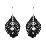 Natural Black Spinel Drop/Dangle Fine Gemstone Earrings | 