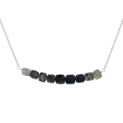 Natural Black Rutile Beaded Fine Gemstone Necklace 