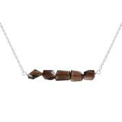 Natural Gray Smoky Quartz Beaded Fine Gemstone Necklace 