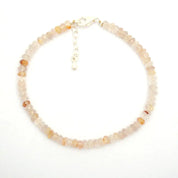 Golden Rutile Gemstone Beaded Silver Bracelet April Birthstone Jewelry For Boosts Energy And Boosts Confidence 