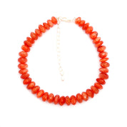Sunstone Gemstone Beaded Silver Bracelet July Birthstone Jewelry For Vitality And Creativity 