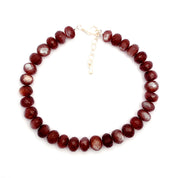Chocolate Moonstone Beaded Silver Bracelet June Birthstone Jewelry For Emotional Balance And Reduces Stress 