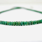 Emerald Gemstone Beaded Silver Necklace May Birthstone Jewelry For Fertility Healing And Enhanced Intuition 