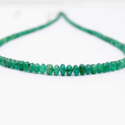 Emerald Gemstone Beaded Silver Necklace May Birthstone Jewelry For Emotional Healing And Overall Well-Being 