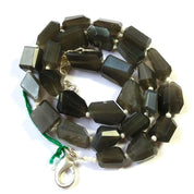 Black Moonstone Beaded Silver Necklace Jewelry For Emotional Balance And Enhances Creativity 