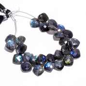 Natural Blue Labradorite  Beaded Fine Gemstone Bracelet 