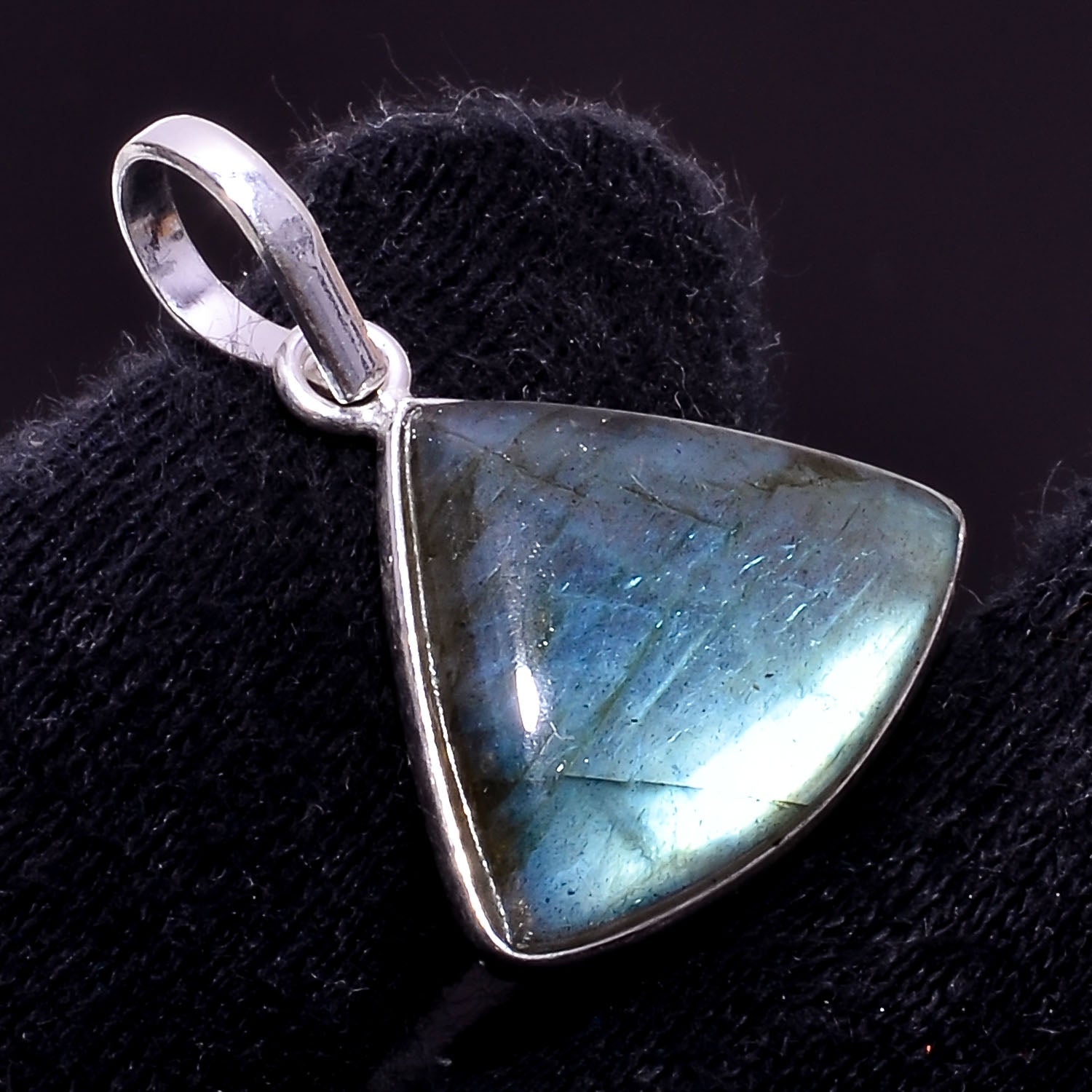 Natural Blue Labradorite Pendant Fine Gemstone Pendant 