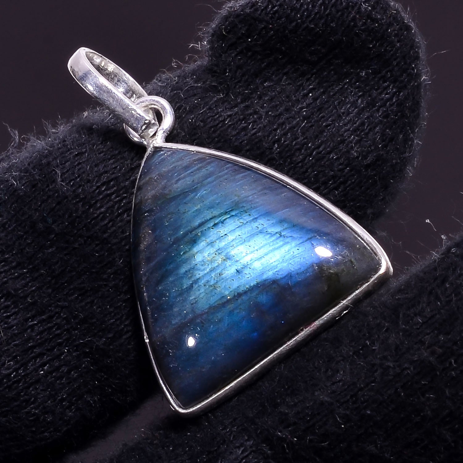 Natural Blue Labradorite Pendant Fine Gemstone Pendant 