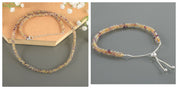 Handcrafted Woven Beaded Silver Necklace & Bracelet, Elegant Jewelry for Every Occasion